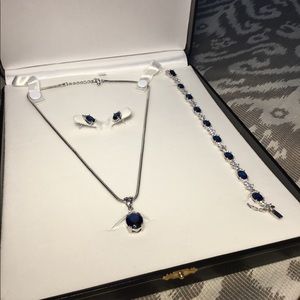 Blue Sapphire set CZ/925
